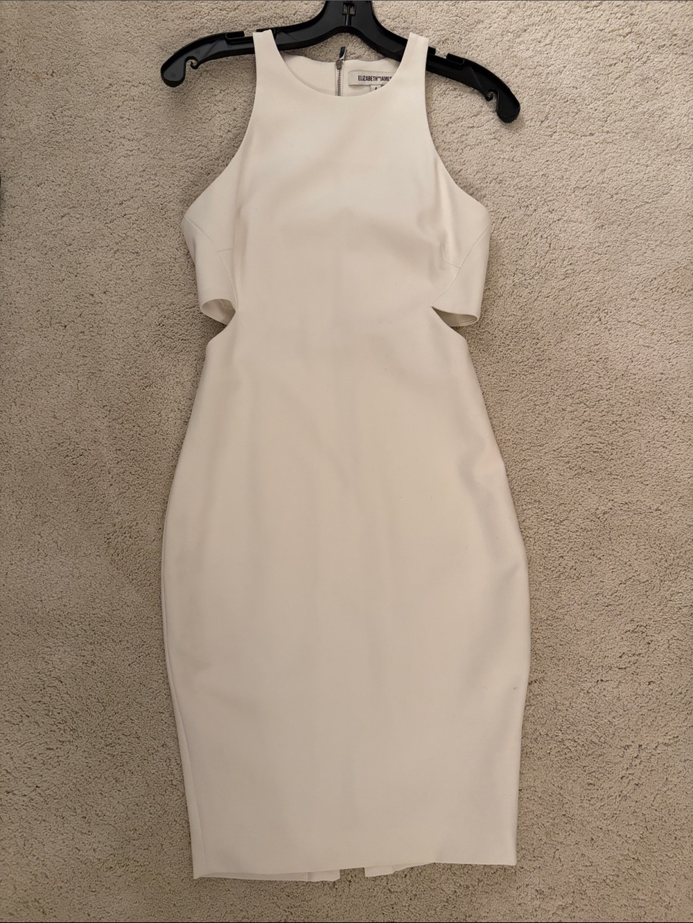 Elizabeth and James Women's Cream Cutout Sheath Dress